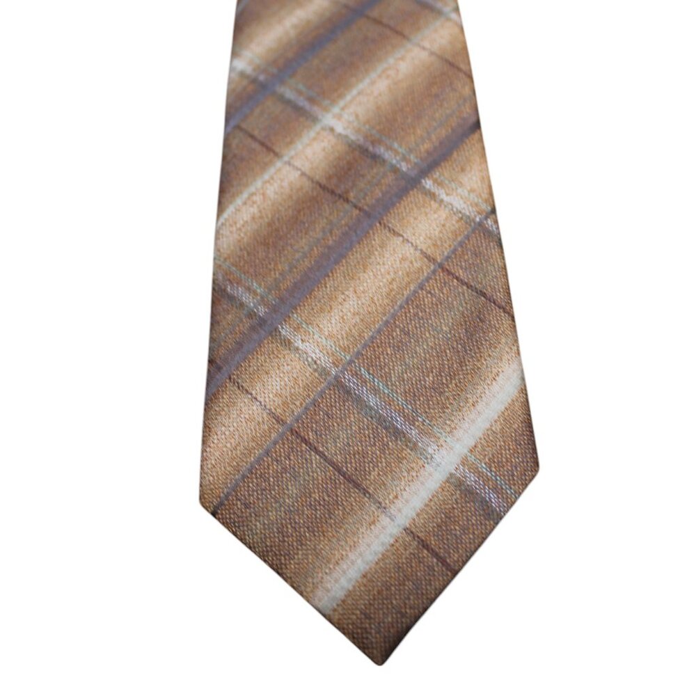 VINTAGE NECKTIE Scottish Plaid Print Handmade Tie NWT's
